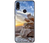 Tumundosmartphone FUNDA de GEL TPU para Xiaomi Redmi Note 7 diseño Sunset Dibujos