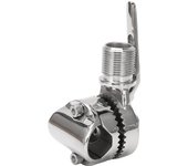 Marine VHF Antenna Mount Base Stainless Steel Adjustable Ratchet Mount Bracket For 7/8 To 1in Rails
