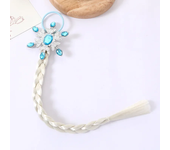 Girls Snowflake Hair Bow Kids Rainbow Hair Tie Princess Accessories Toddler Snowflake Elastics Baby Accessories Hair Bands Braid