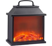 Chimenea artificial con luz led para decoración hogar interior Navidad