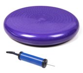 Cojín/Asiento de yoga y masaje - Disco de equilibrio inflable grueso y antiexplosivo con bomba de aire incluida