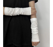 Gothic Lolita Anime Solid Thin Soft Gloves JK Girls Mittens Oversleeve Man Women Fashion Sun Block Cuff Fingerless Arm Warmers