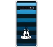 Funda original compatible con Samsung Galaxy S10 Plus - Pato Lucas Franjas Negras