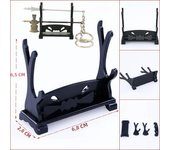 3-layer Katana Shelf Wooden Sword Rack Support Display Stand Floor Japanese Katana Samurai Sabre Holder House Decor Organizer