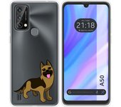 Funda Silicona Transparente para Blackview A50 diseño Perros 03 Dibujos