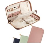 Bolsa de viaje portáthil de moda para guardarJoyas, Collares, pendientes, anillos y pulseras, artículos Esenciales de viaje.