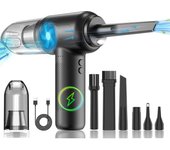 2 In 1 Compressed Air Duster Cordless Dust Blower Rechargeable Blow and Suck Vacuum Cleaner Electric For Computer Keyboard Sofa