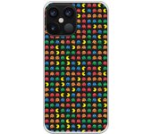Funda compatible con iPhone 12 Pro Max - Patron Comecocos Fondo Negro