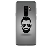 Tumundosmartphone Funda Gel Tpu para Samsung Galaxy S9 Plus Diseño Barba Dibujos