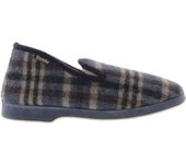 Wamba Confortable Zapatillas de casa a cuadros con interior de borreguito y suela al tono. Marca de Calzados Victoria 202061