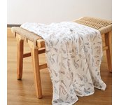 Kangobaby #My Soft Life# Bamboo Cotton Baby Muslin Swaddle Blanket Newborn Wrap Cute Infant Quilt Stroller Cover Nursing Towel