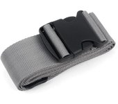 correas de embalaje para maletas, correas de equipaje resistentes, correas de conexión para agregar una bolsa, correas de equipaje ajustables, accesorios para equipaje, 5 x 200 cm, gris