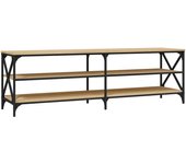 Mueble TV combinadoMueble de TV madera contrachapada roble Sonoma 160x40x50 cm