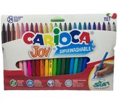 Carioca Rotuladores Joy Superwashable Bolsa 24 Unidades - Colores Brillantes