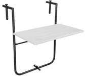 SANCO STORE - PAPILLON Mesa Plegable Colgante Para Balcones / Terrazas 36x60 cm. Altura Regulable
