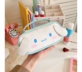 Sanrio Stationery Bag Kuromi My Melody Kt Cat Large-Capacity Portable Pu Leather Pencil Case Student Cartoon Storage Pencil Case