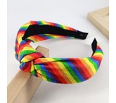3cm wide Pride Moon Rainbow knotted print headband hair bands women hair accessories