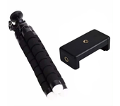 Flexible Cell Phone Tripod Mini Tripod with Phone Holder 1/4-20 Screw 360 Degree Swivel For Travel Photography