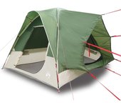 vidaXL Tienda de campaña para coche para 4 personas impermeable verde