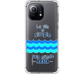 Tumundosmartphone Funda Silicona Antigolpes para Xiaomi Mi 11 5G diseño Agua Dibujos