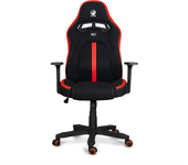 UniversalBlue Silla Gaming en color Negro y Rojo  Ruedas multidireccionales  Apoyabrazos