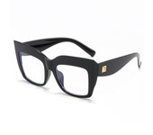 Oversized Square Women's Glasses Frames Fashion Blue Anti Blue Light Eyeglasses Optical Lenses Female Luxury Brand Big Eyewear