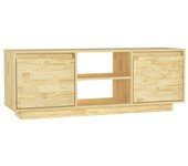 vidaXL Mueble de TV madera maciza de pino 110x30x40 cm , Mueble de Salon, Mueble TV, Mueble TV salon, Mesa de TV, Mueble tele