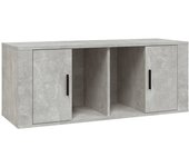 vidaXL Mueble para TV madera contrachapada negra 100x35x40 cm, Mueble de Salon, Mueble TV, Mueble TV salon, Mesa de TV, Mueble tele