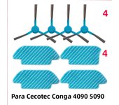 Main Roller Side Brush Mop Cloths Rag Replacement For Cecotec Conga 4090 4690 5090 5490 6090 Robotic Vacuum Cleaner Spare Parts