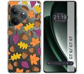Tumundosmartphone Funda Silicona Transparente para Realme GT 6 / GT 6T 5G diseño Otoño Dibujos
