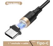 USLION 360 Magnetic Cable 3A Fast Charging Micro USB Type C Cable For iPhone Xiaomi Samsung Magnet Charger Phone Data Cord Wire