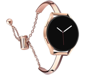 20mm Slim Jewelry Strap for Samsung Galaxy Watch 4 5 6 40mm 44mm 6 Classic Active 2 Women Metal Chain Band for Huawei GT3/2 42mm