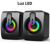 Home Camping Computer Speakers PC Sound Box HIFI Stereo Microphone USB Wired Caixa De Som with LED Light For Desktop Computer