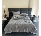 2024 new Tuff velvet solid color jacquard multifunctional cover blanket blanket jacquard butterfly model