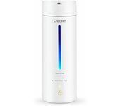 Hervidor de agua de viaje, 350 ml, hervidor de agua LED de 3 colores con función de mantenimiento de calor, cocción rápida y apagado automático