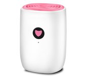 Deshumidificador doméstico pequeño, mini deshumidificador portátil, secador de aire eléctrico con absorción de humedad, apagado automático, indicador LED.