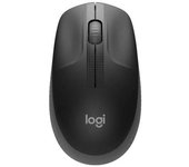 Mouse raton logitech m190 full size optico wireless inalambrico gris marengo