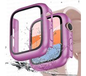 Tempered Glass+cover For Apple Watch 41mm 45mm 44mm 40mm 42mm 38mm PC bumper Screen Protector Case iWatch series 6 5 4 3 se 7 8