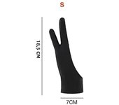 S/M/L Two-Finger Drawing Gloves Anti-touch Anti-fouling for Tablet Digital Board Touch Screen Oil Painting Office Art Supplies