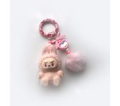 New Christmas Labubu kawaii particles keychain bag cell phone charm key chain Christmas gift