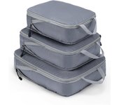 Cubetas de compresión para Maletas, Organizador de Maletas extensible de 3 piezas, Organizador DE EQUIPO DE VIAJE Liviano, bolsas de embalaje, bolsas de almacenamiento