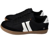 Zapatillas marca REFRESH para hombre en color negro. Zapatillas casuales veganas Refresh hombre estilo retro con suela de goma, color negro