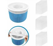 Filtro para skimmer de piscina, blanco, 13*22cm, 30ud