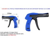 Avl pistola tensor bridas de nylon+cortador tsstg02  2.4-4.8mm