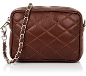 Firenze Artegiani. Cleopatra Bolso bandolera Mujer. Piel auténtica Sauvage Acolchado. Made in Italy. Vera Pelle Italiana.