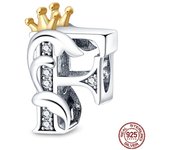 New in 26 A-Z Alphabet Beads 925 Sterling Silver Letter Charm Fits Original Pandora Charms Bracelet Silver Jewelry For Women
