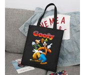 Disney A Goofy Movie Cartoon Large Capacity Canvas Shoulder Bag Women's Casual Tote Kids Student Handbag Shopping