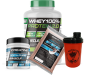PACK MUSCLEFIT WHEY 2kg + Creatina 300g + Avena 1kg + Shaker (regalo)│MUSCLECULT│Mas musculos