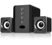 VIKEFON Universal Full Range 3D PC Speaker Box Sound Bar Stereo Subwoofer Bass DJ Music Computer Speakers for Laptop Phone TV