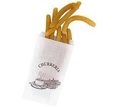 BALSAT | Bolsa para churreria, Bolsas Kraft Para churrerias | Antigrasa Kraft (100, 23+7x39 - Blancas Antigrasa)